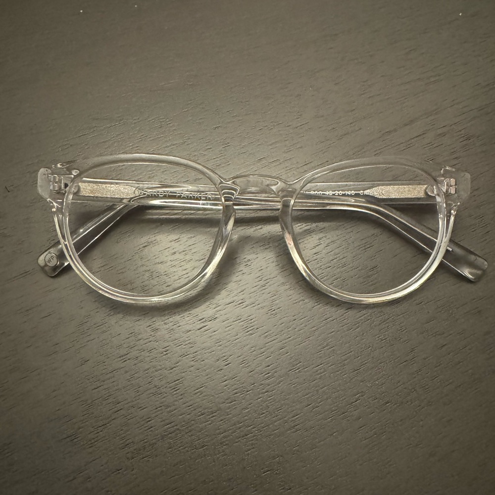 Warby Parker prescrption Clear Round Glasses